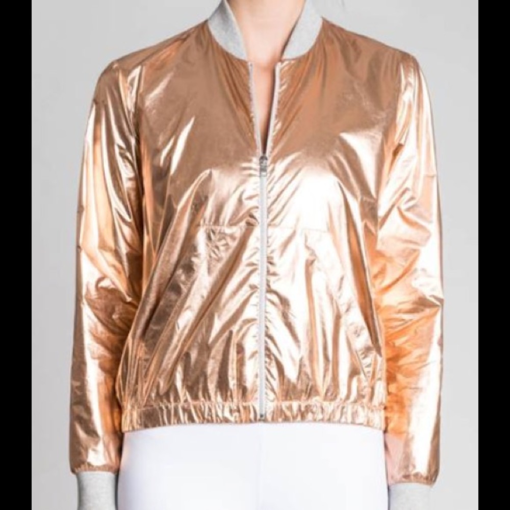 Heroine Sport Rose Gold Windbreaker Bomber